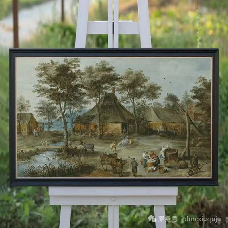 DMC十字绣乡村的风景51904，绣图格数:999*615，176色