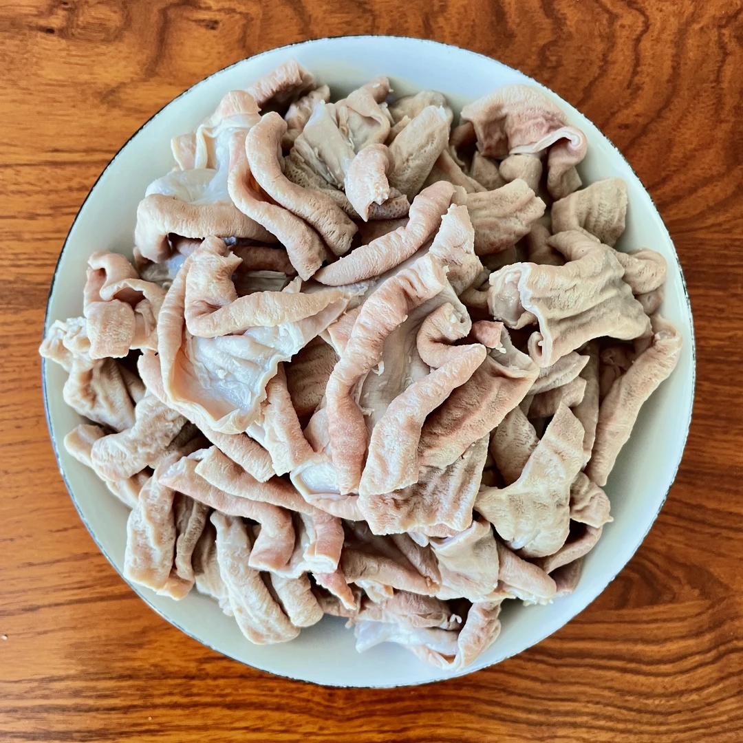 鲁西黄牛去油牛小肠半熟真空包装 包邮