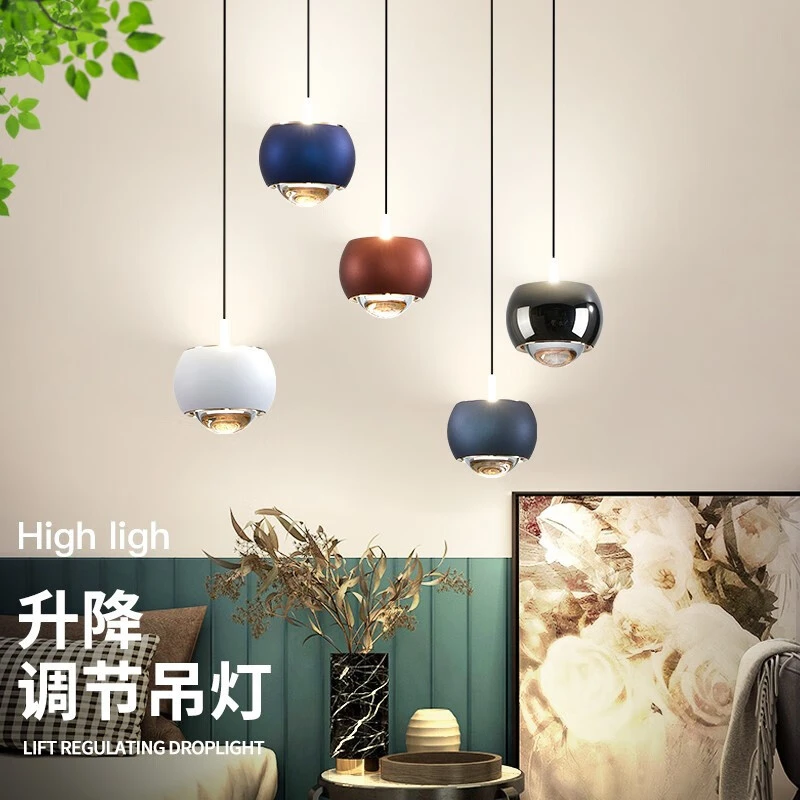 雩嘉床头吊灯主卧室小吊灯现代简约设计师款高级感电视背景单头吊