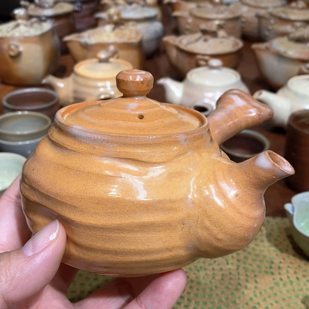 柴烧侘寂粗陶茶具