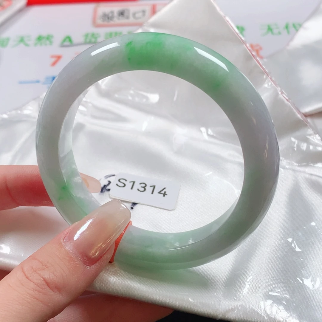 未镶嵌手镯翡翠天然翡翠手镯s1314