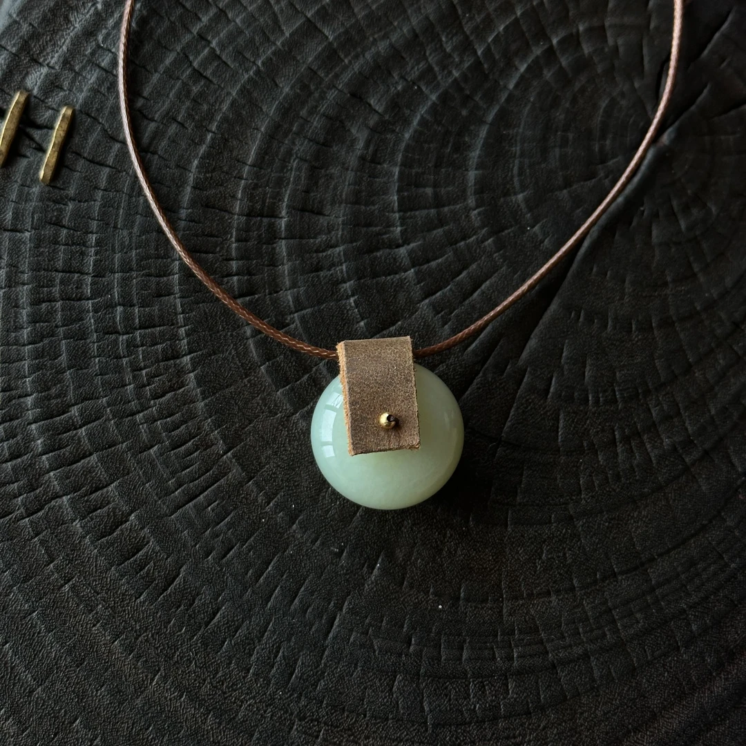 D251210020J丨18k金守真不挑珠分规小号和田玉项链18K金多样发一