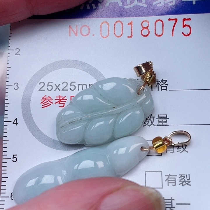 翡翠未镶嵌吊坠(赠链)