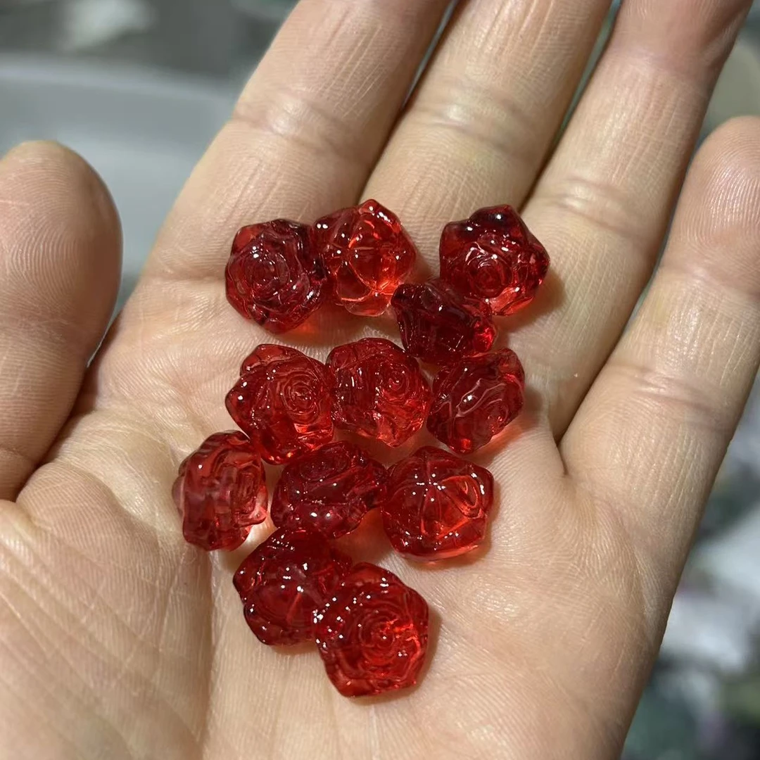 琉璃珠珠子千款手工串珠彩色琉璃花网红diy发簪耳坠手串制作配件