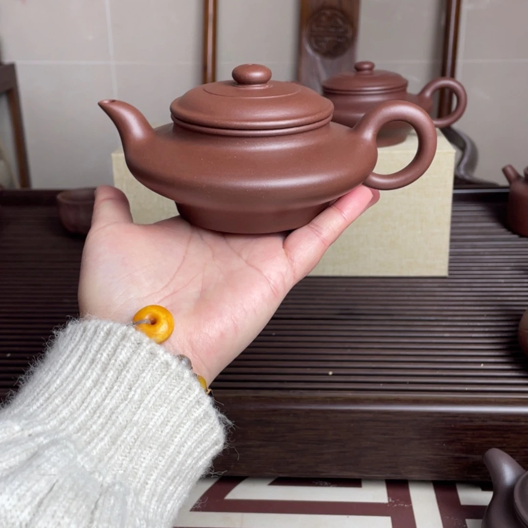 【闪购商品】茶壶紫砂锋**里底槽青虚扁