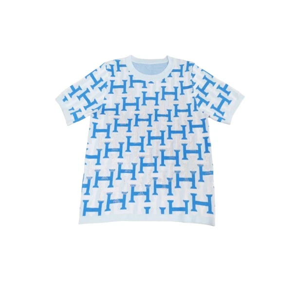 圆领重工原创字母印花时尚针织衫上衣女M061