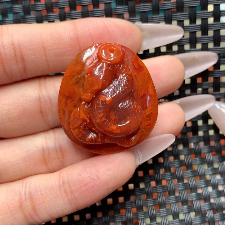 南红玛瑙吊坠(不含链)未镶嵌