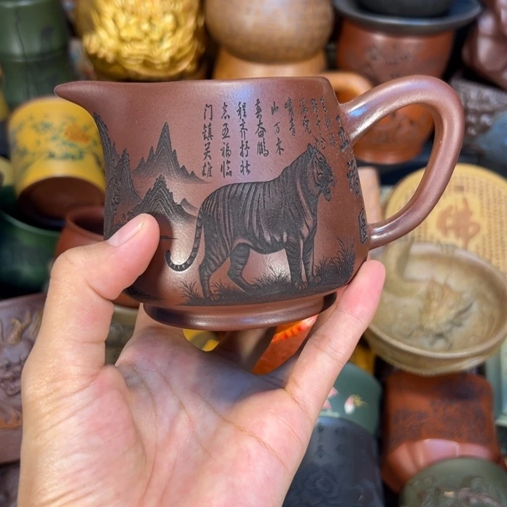 紫砂茶杯宜兴紫砂杯子