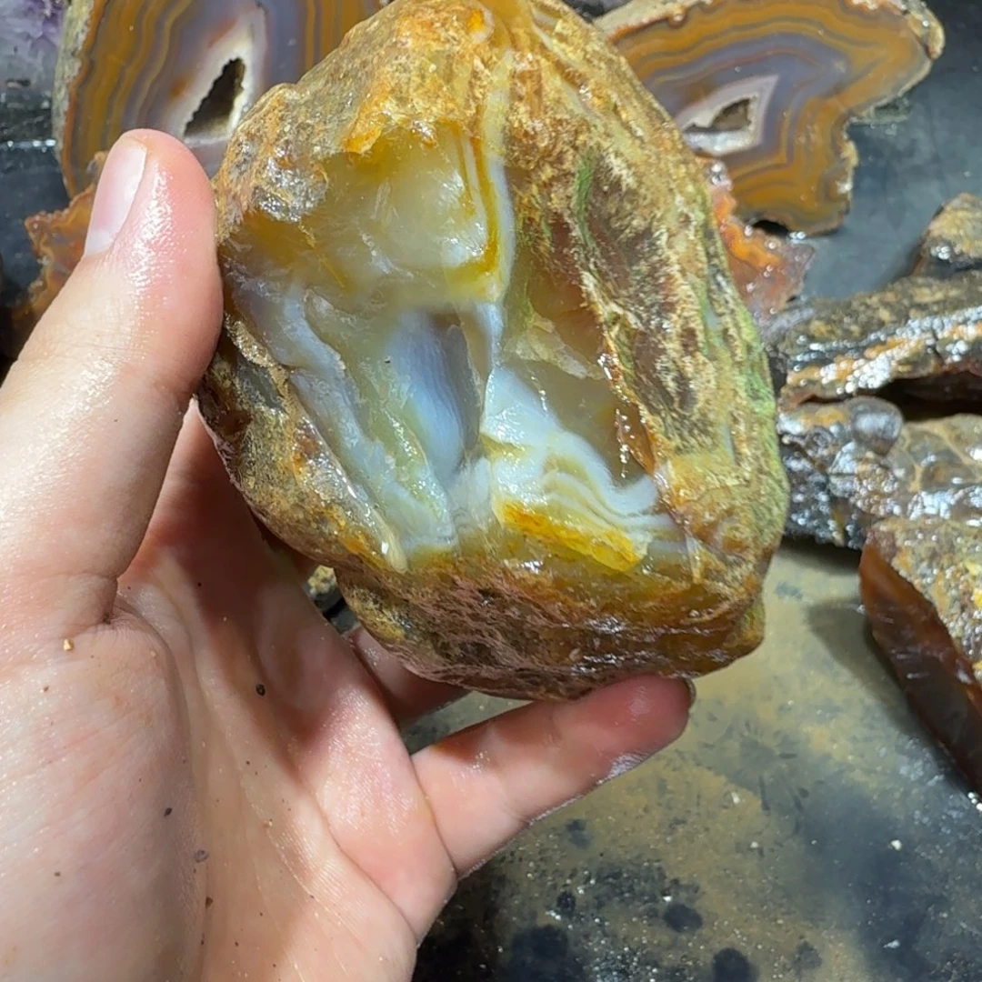 未镶嵌玛瑙/玉髓珠宝半成品