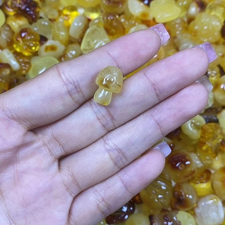 吊坠橄榄核蘑菇122