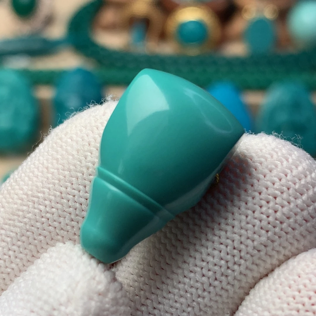 未镶嵌绿松石珠宝奇石13.8m m