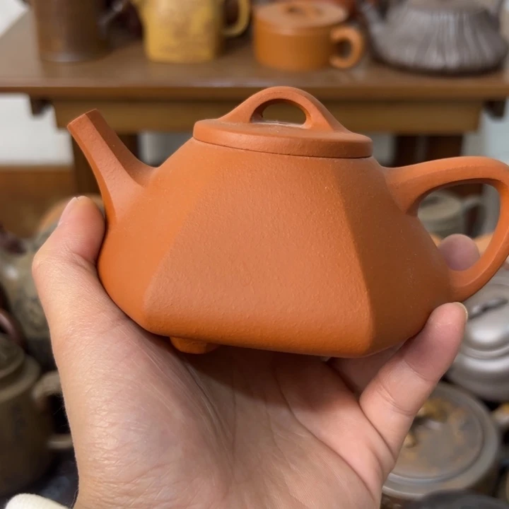 茶壶紫砂紫砂壶内盖跳砂