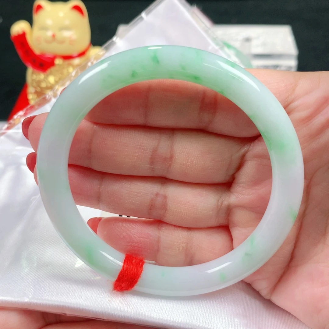未镶嵌手镯翡翠编号0225 圆条56➕