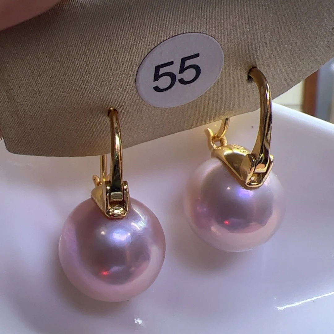 淡水珍珠耳饰银S925镶嵌