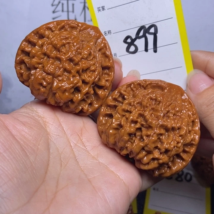 文玩核桃把件899/52官帽色差