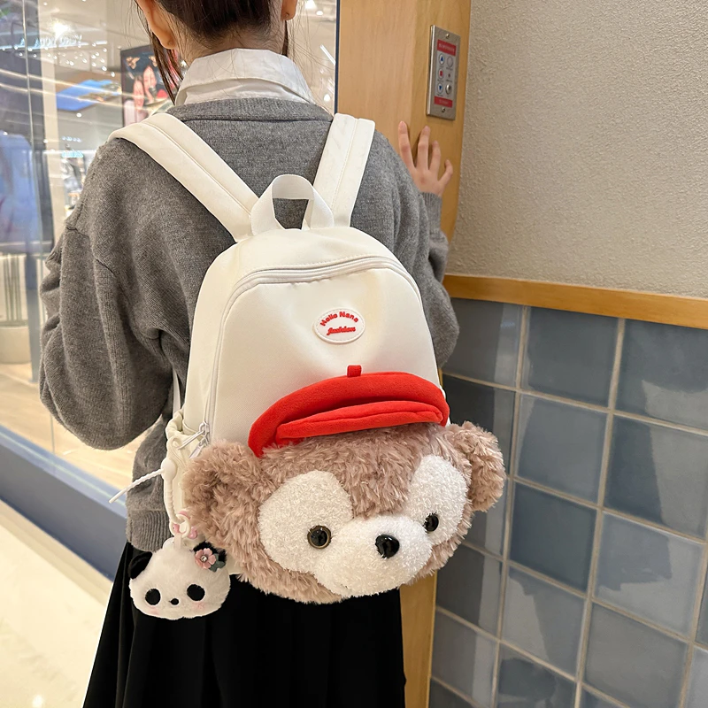 卡通可爱达菲熊幼儿园小学生大容量轻便双肩包高品质儿童出游包潮