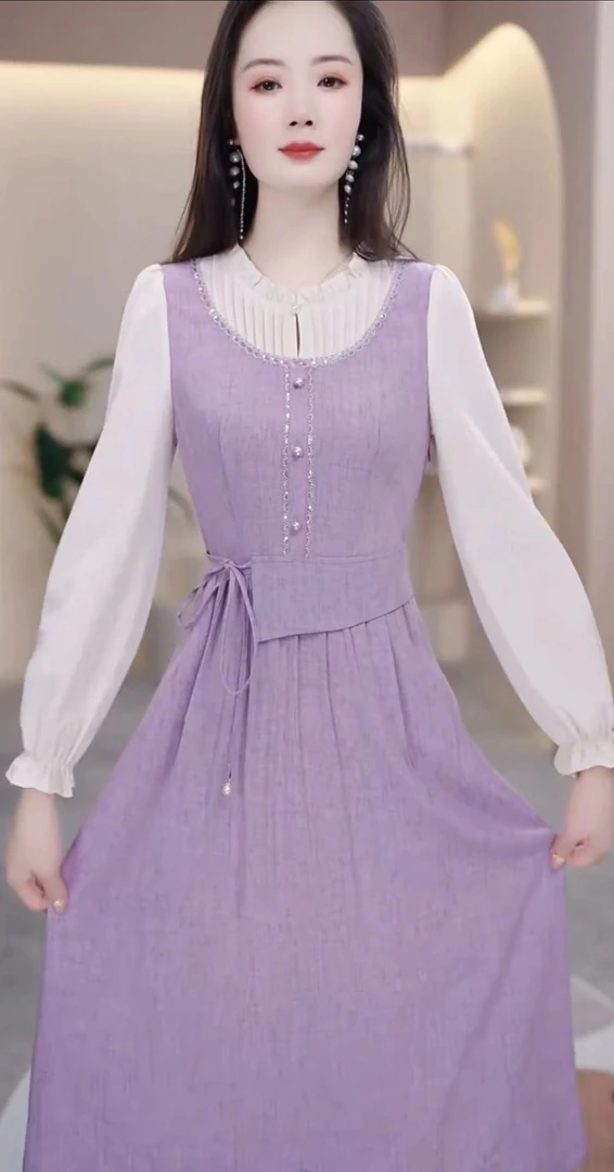 【玥欣服饰】X125 # 2025 修身 显瘦 早秋 减龄 连衣裙