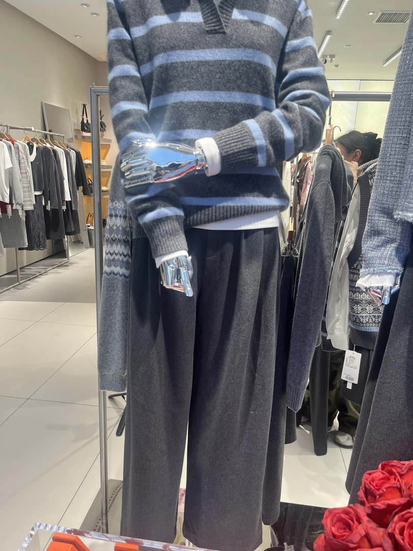 章那汀/53555冬季新款休闲百搭直筒裤
