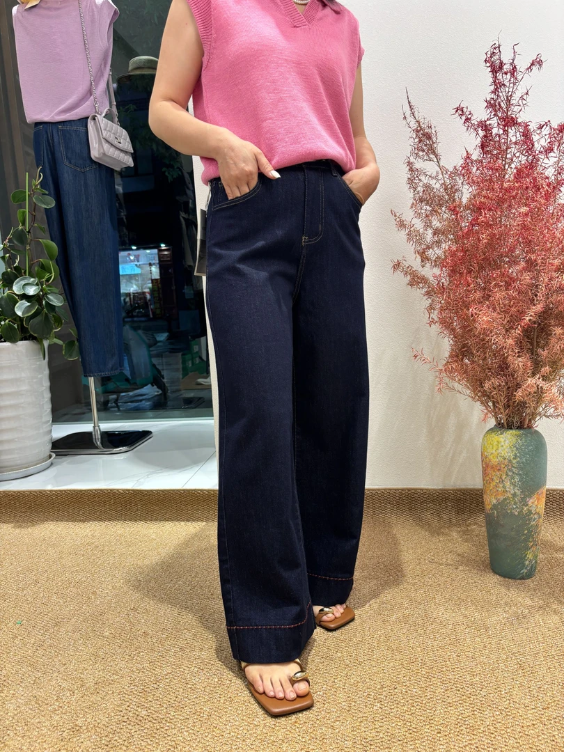 女直筒裤夏季阔腿裤九分裤牛仔裤秋季韩版休闲裤裤子