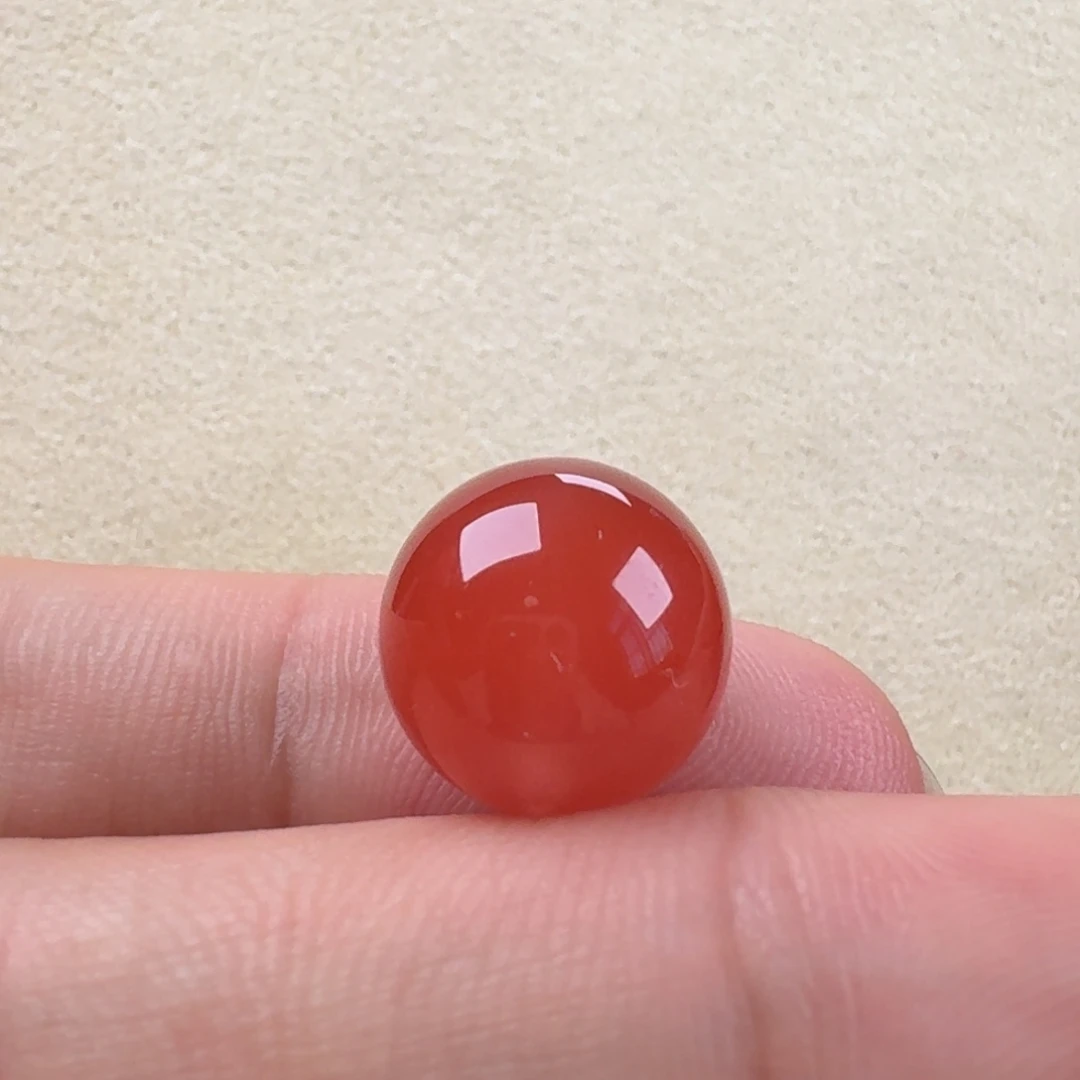 南红玛瑙未镶嵌圆珠12.7