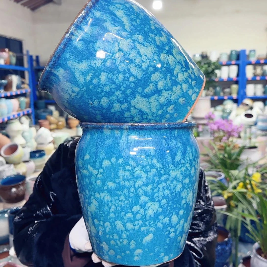 花盆紫砂高20口17