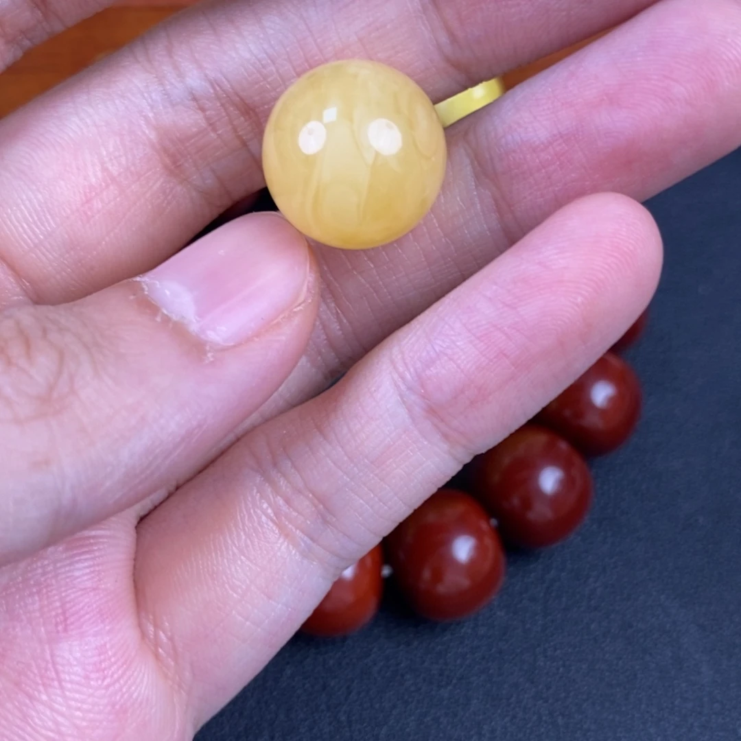 琥珀未镶嵌裸石微瑕41