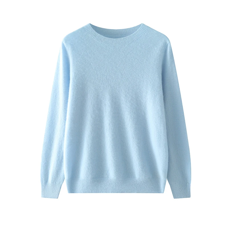 【100%山羊绒】一线成衣圆领羊绒衫气质百搭秋冬经典款