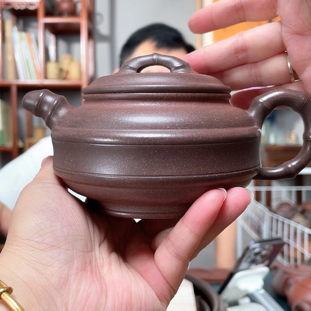 茶壶紫泥国*天青双线竹鼓