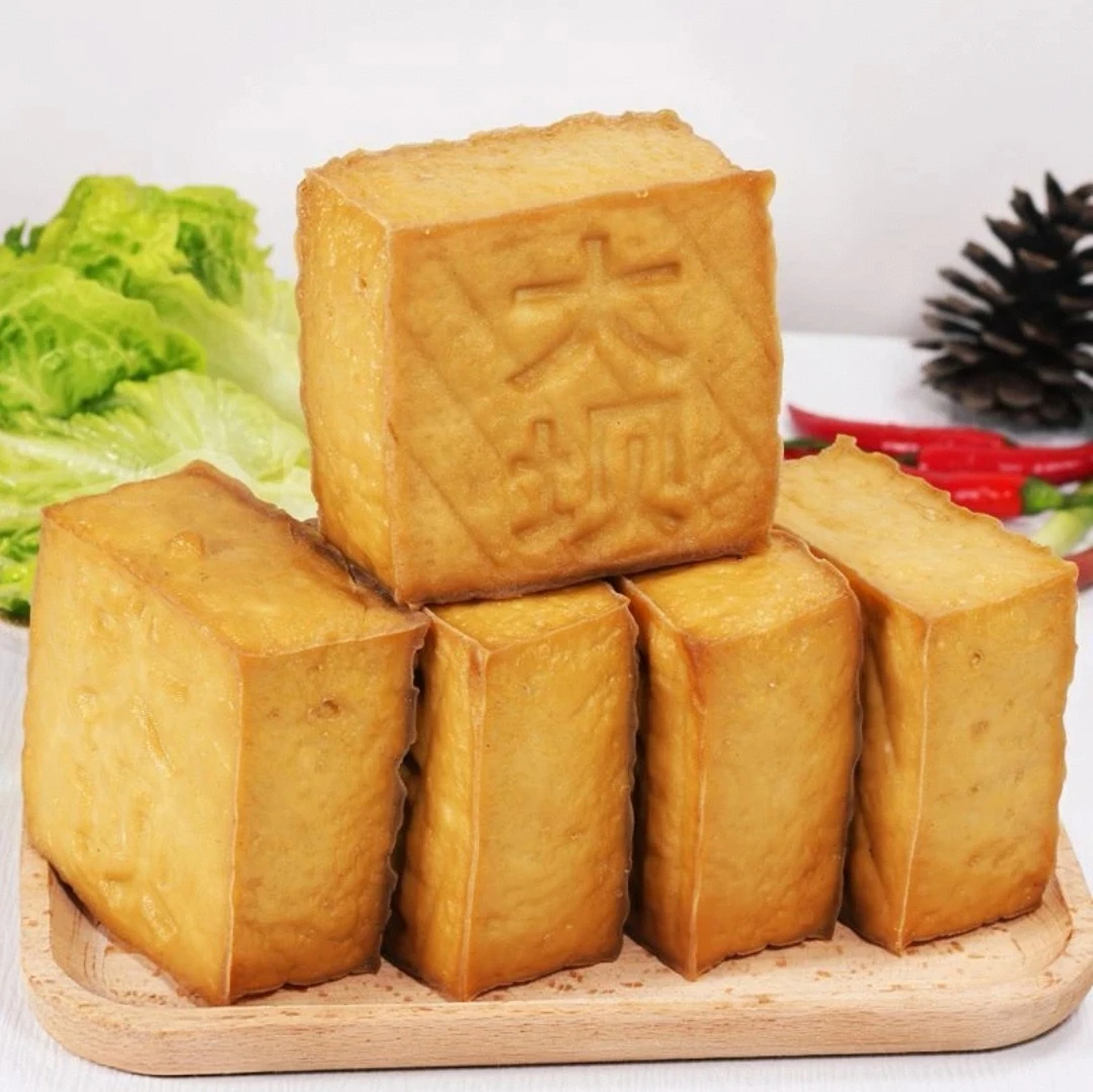 湖南武冈特产大坝盐豆腐手工石磨美味Q弹