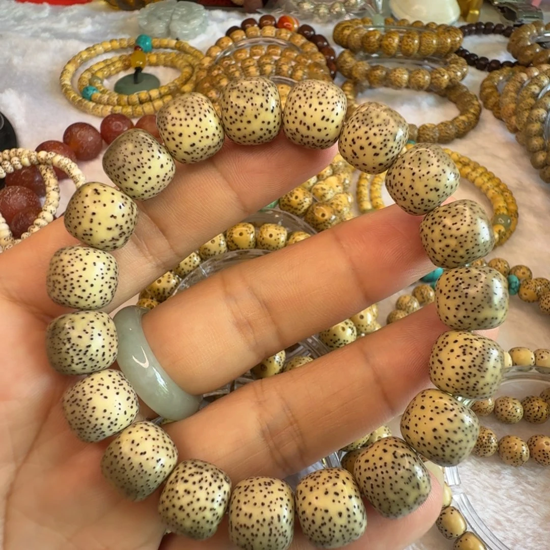 手串星月菩提绿幽灵12.5/11.5