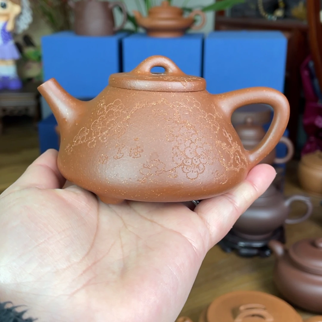 【闪购商品】紫砂茶壶福**来红降坡子冶石瓢