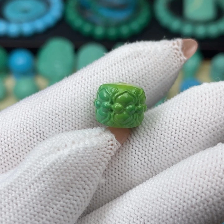 高瓷菜籽绿12.5mm莲花老型
