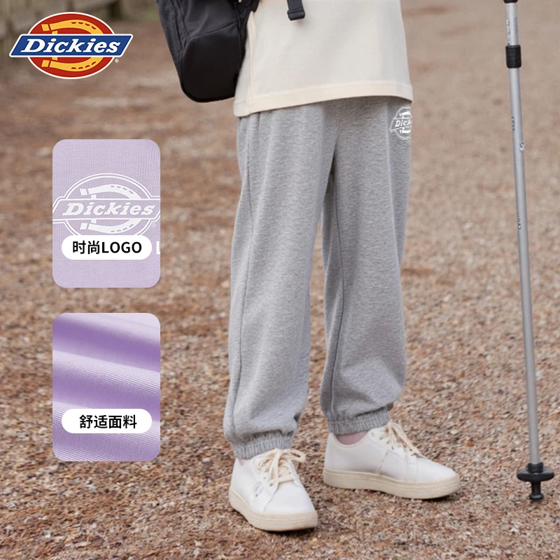 Dickies女童童装裤子宽松运动夏季新款2025年休闲薄款中大童长裤