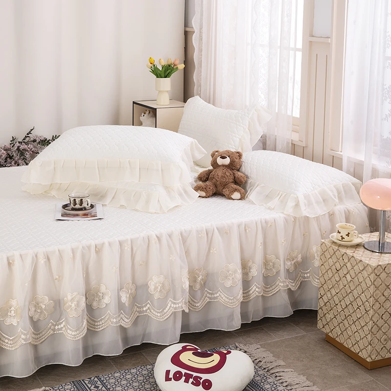 床裙床盖冰丝凉席三件套