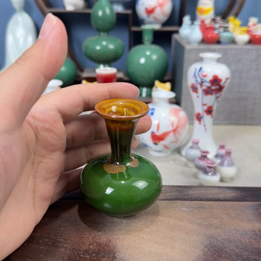 陶瓷手工小花器摆件