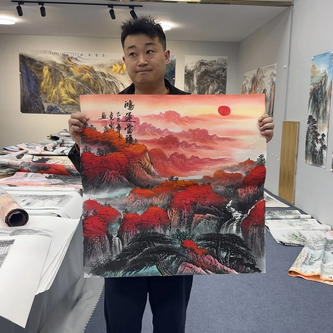 国画国画作品宣纸纯手绘