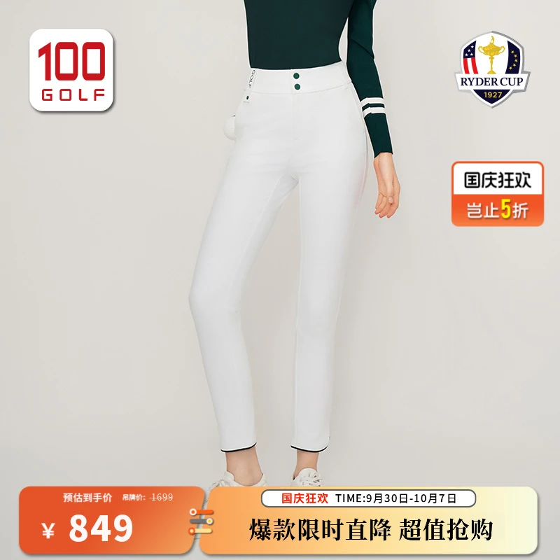 RYDER CUP莱德杯高尔夫女装长裤秋季舒适时尚开叉长裤 RF232AX167
