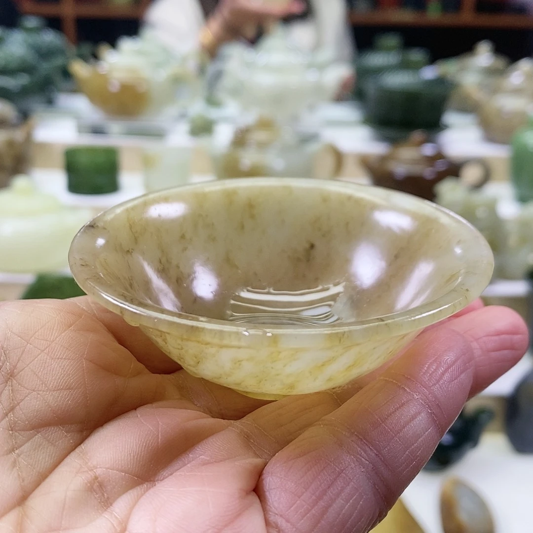 和田玉茶杯未镶嵌55m l