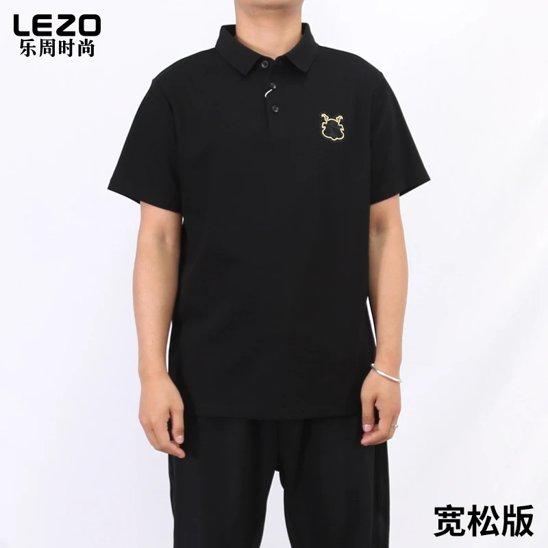 LEZO乐周时尚男装短袖翻领T恤L25235013