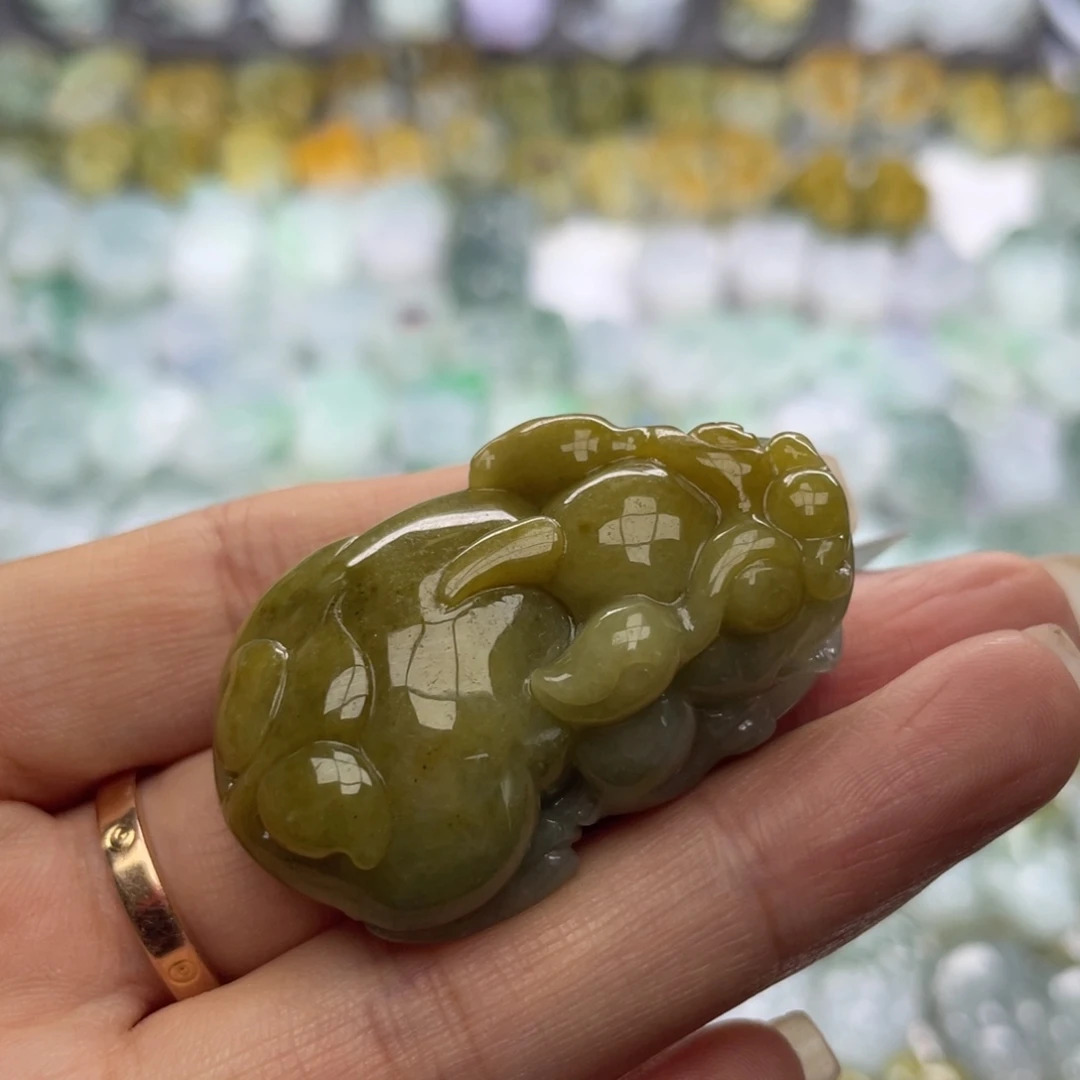 翡翠未镶嵌颈饰貔貅