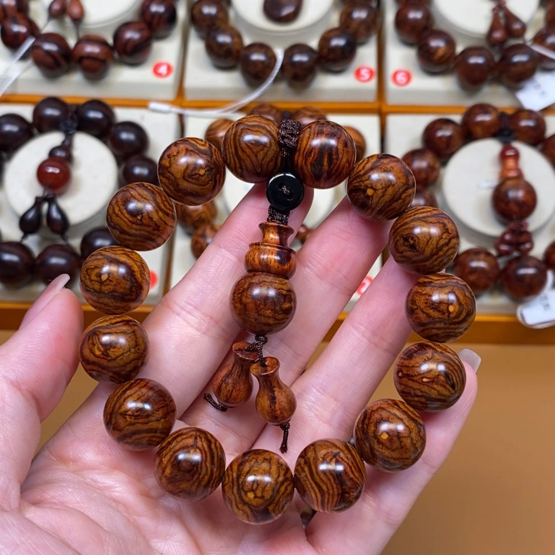 智***富黄花梨/降香黄檀手串/手链海南黄花梨1.5