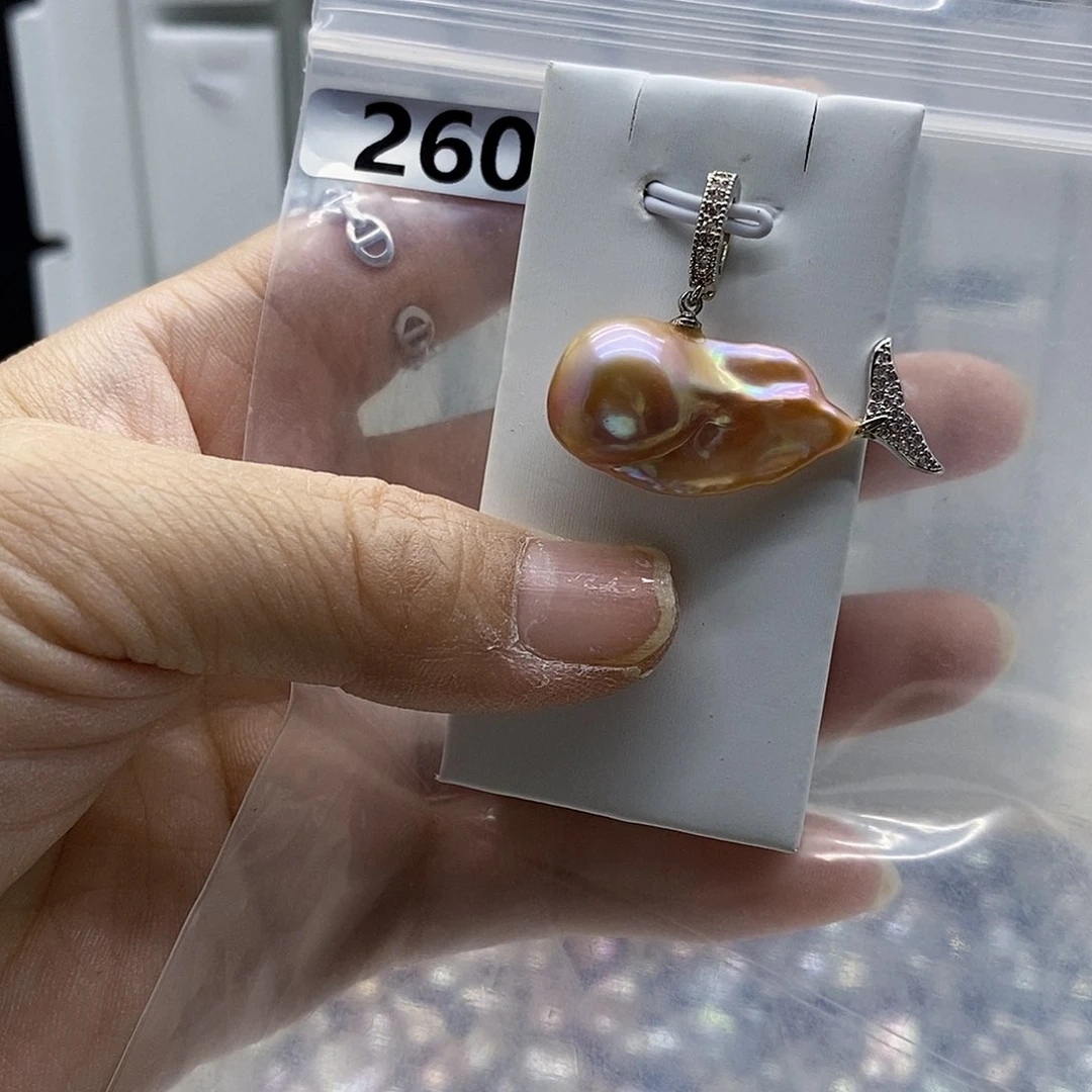 颈饰合金淡水珍珠