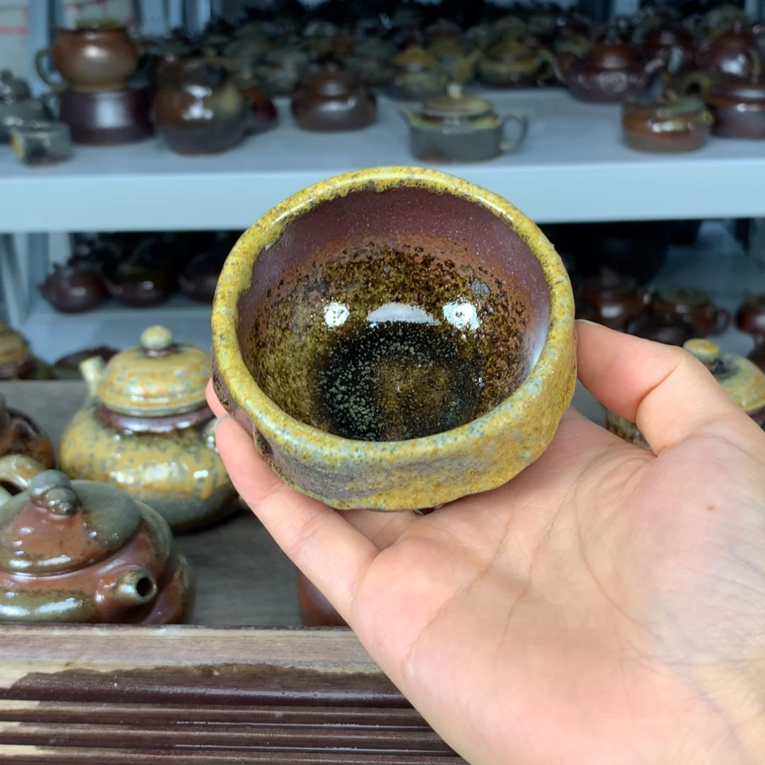 茶壶紫砂纯自然柴烧