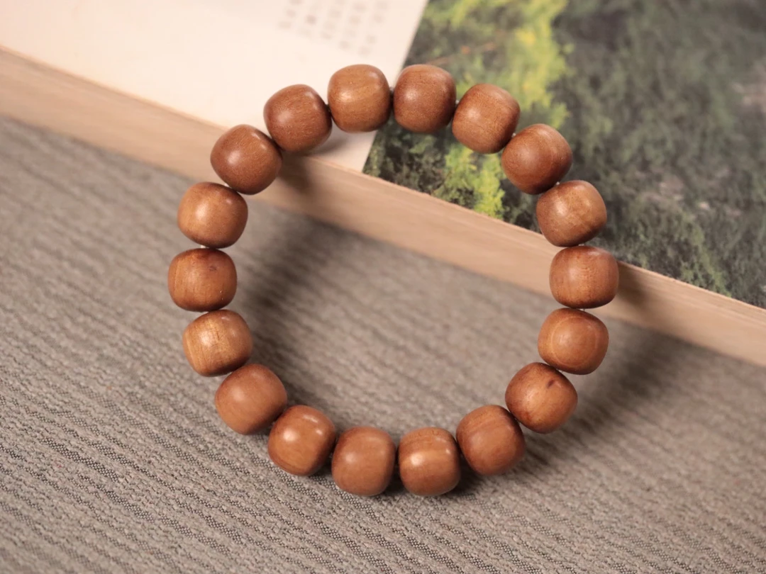 印度老山檀香11x12mm老型单圈手串-【618特惠款】