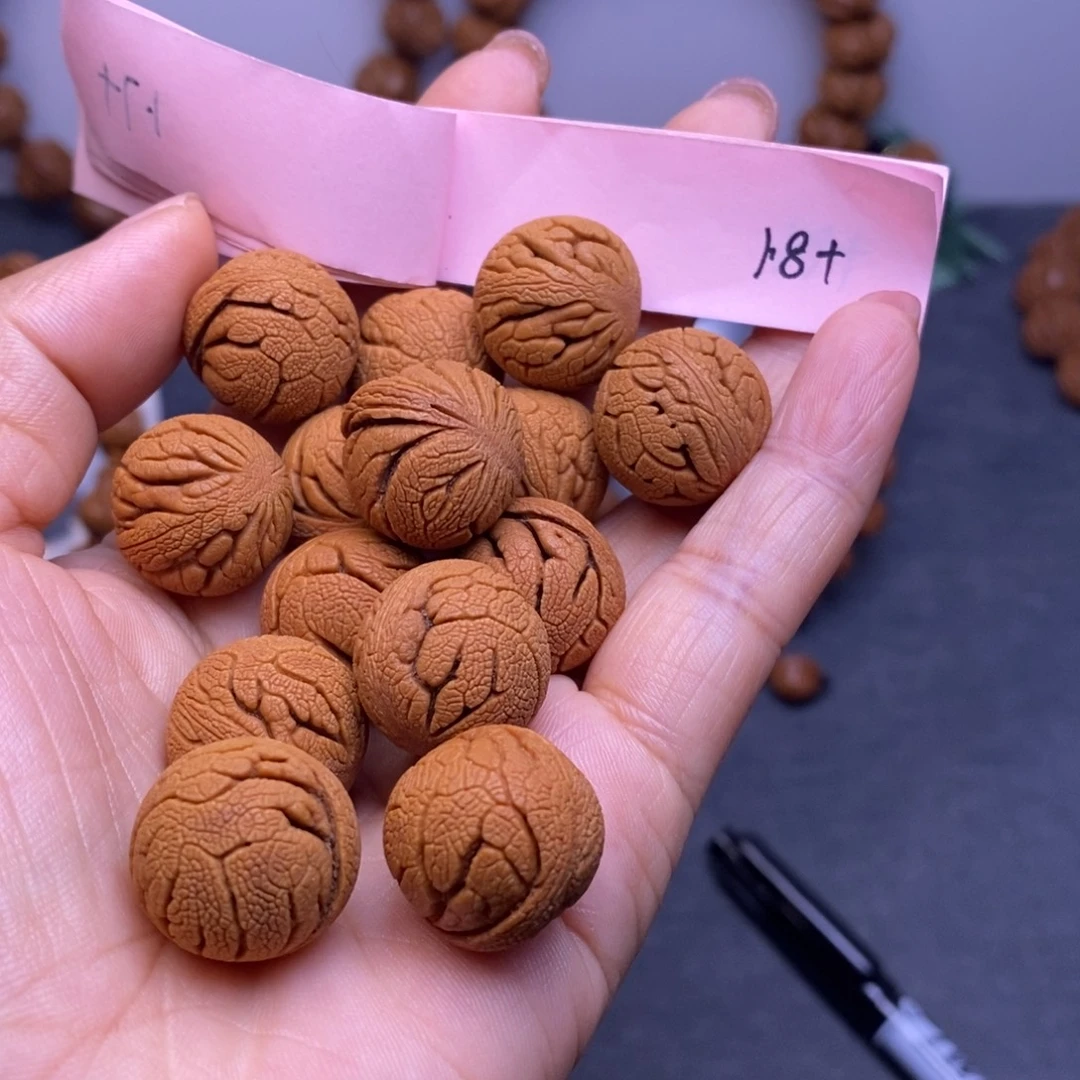 秦岭龙纹桃核14颗