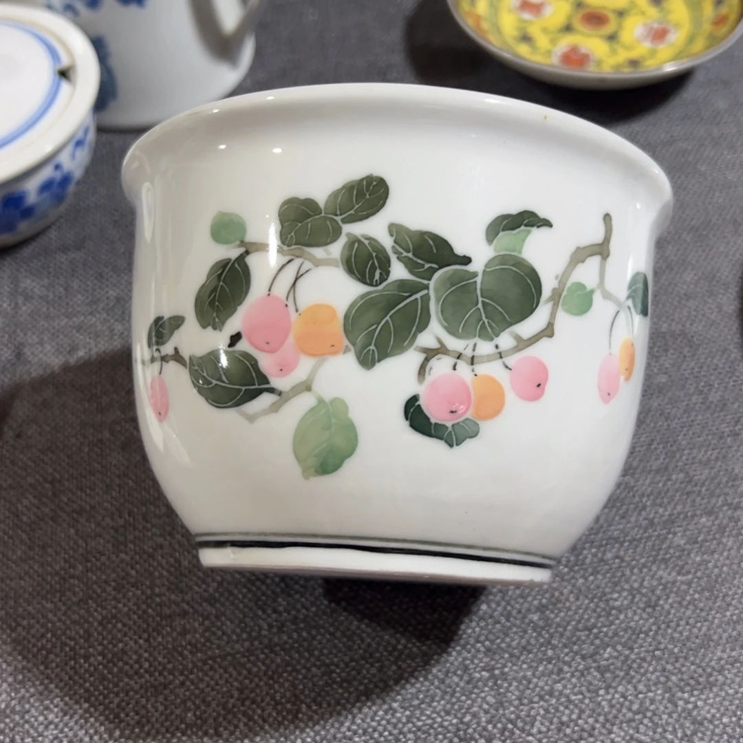 醴陵高温陶瓷炸福利群力花缸微瑕