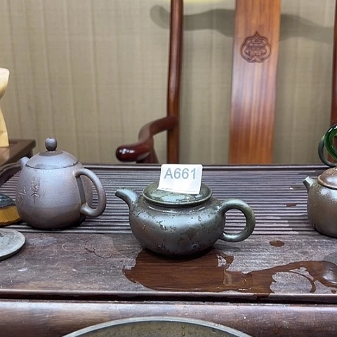 戬谷龙窑坭兴陶柴烧茶壶661