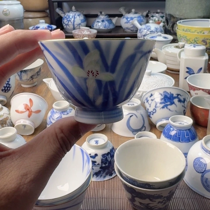 亨***会青花杯子茶具系列
