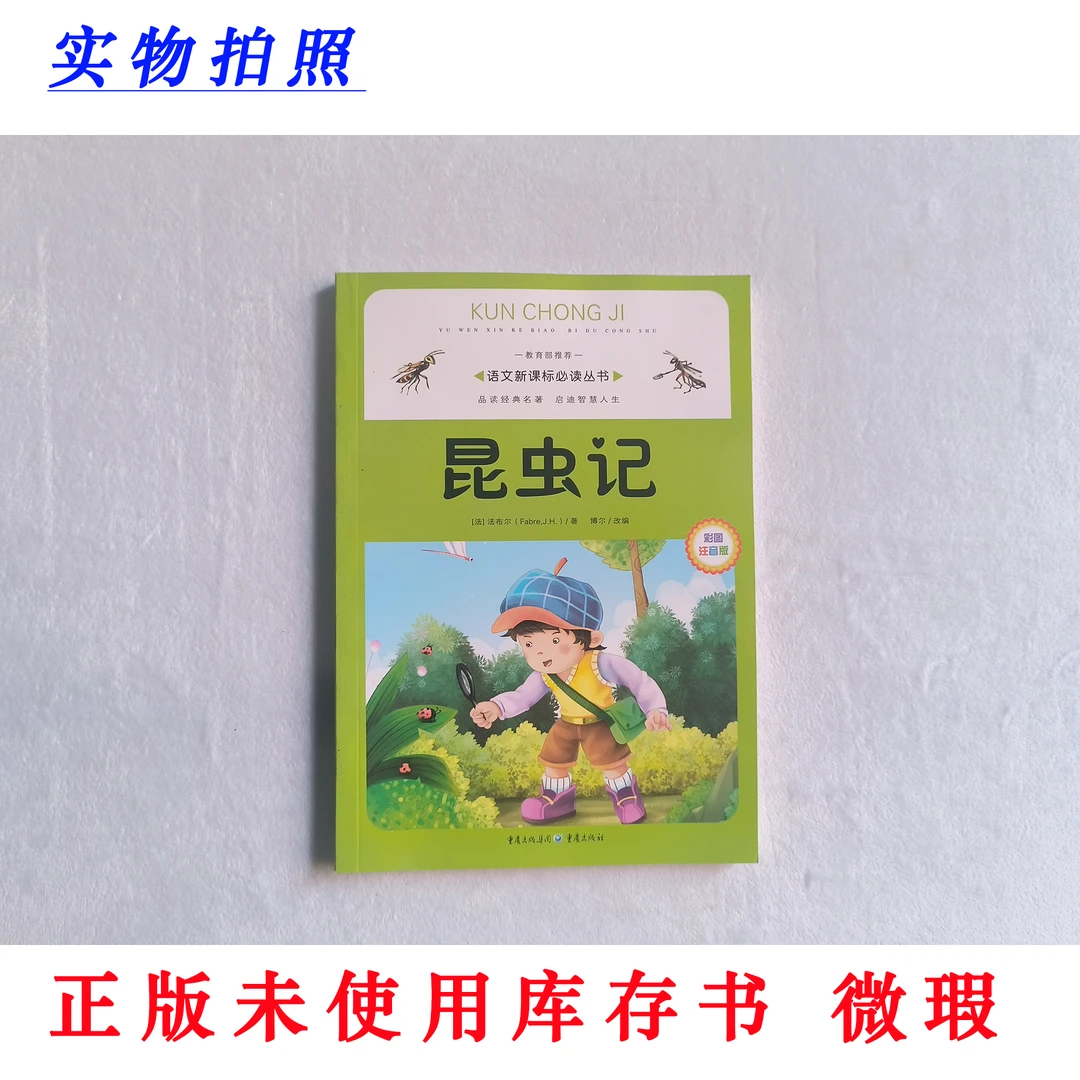 【正版未使用 微瑕】 昆虫记 彩图注音版 语文新课标必读丛书