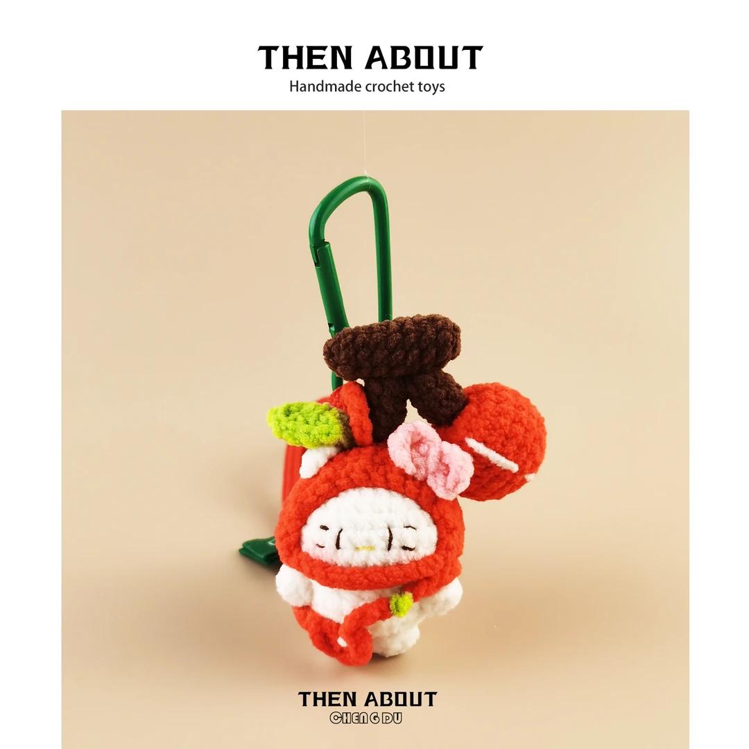 thenabout 可爱樱桃kt猫包包挂件挂饰钥匙扣挂件高级轻奢礼物